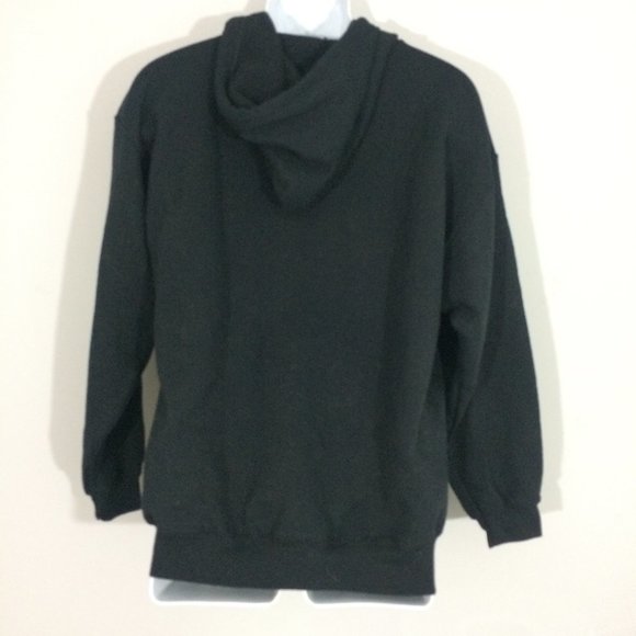 bEDO sHIRTS Mens Black Gangsign Full Zip Hoodie - Picture 4 of 8